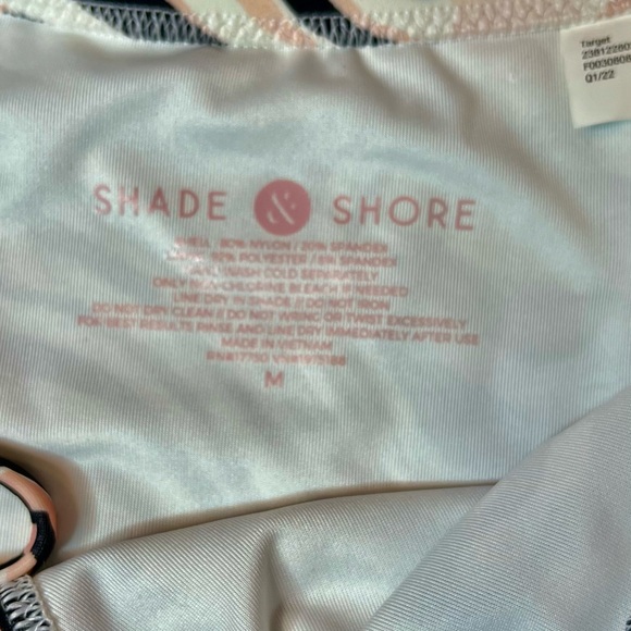 Shade & Shore Animal Print Ultra High Leg Cheeky Bikini Bottom Size M (8-10) New - Picture 6 of 6